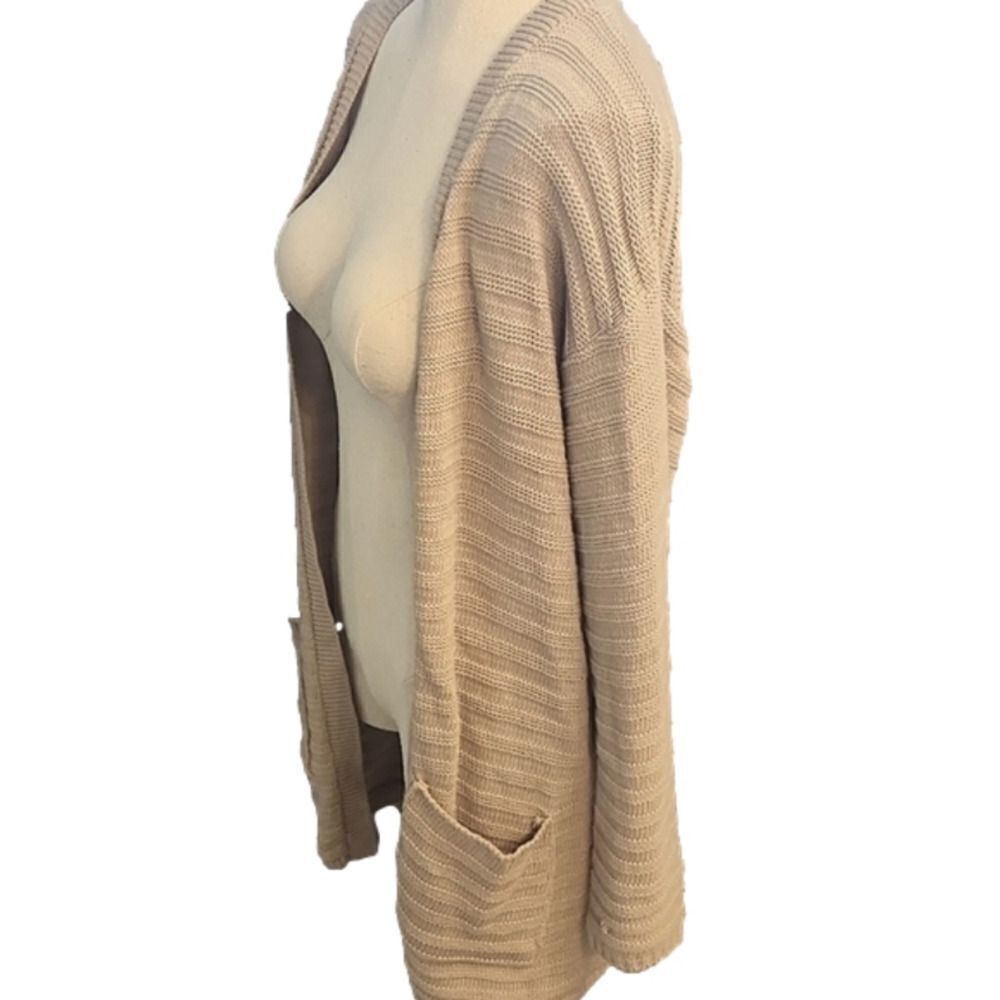 COPY - JUNIORS Say What tan lightweight cardigan size Small. - Picture 7 of 10
